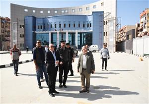 محافظ بورسعيد يتفقد أعمال إنشاء مبنى إدارة المرور الجديد