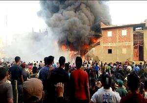 حريق يلتهم مخزن أدوات كهربائية بكفر الشيخ دون إصابات