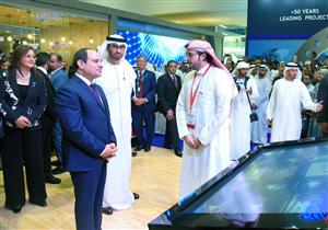 الرئاسة تنشر صور جولة السيسي في معرض أبوظبي الدولي للبترول