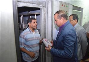 بالصور.. جولة مفاجئة لرئيس جامعة سوهاج على مطبخ المدينة الجامعية