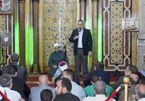 بحضور المحافظ.. أوقاف الإسكندرية تحتفل بالمولد النبوي في مسجد أبو العباس -صور