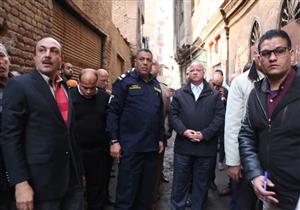  بالصور.. محافظ القاهرة يتوجه لموقع عقار بولاق المنهار