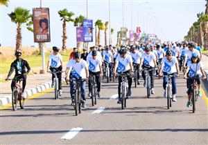 السيسي يشارك في "ماراثون السلام" بالدراجات بصحبة شباب منتدى شرم الشيخ‎
