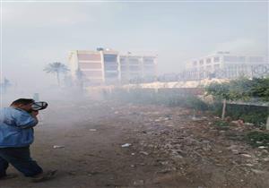 بسبب الرياح.. حريق محول كهرباء بكفر الشيخ- صور