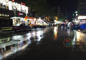 بالصور.. نوة "الفيضة الصغرى" تضرب الإسكندرية بأمطار غزيرة