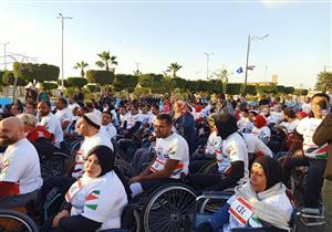 الفائزة بماراثون زايد لذوي الهمم في السويس: "2000 متر على كرسي متحرك مش كتير"