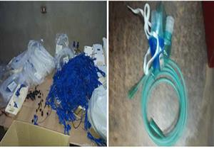 ضبط مصنع لإنتاج الأجهزة الطبية بخامات رديئة في الجيزة