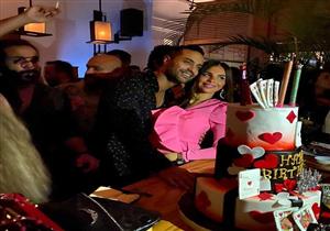 صور| هنا الزاهد وشيكو وآيتن عامر في عيد ميلاد كريم فهمي