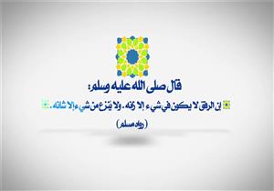 الرِّفْقَ لاَ يَكُونُ فِي شَيْءٍ إِلاَّ زَانَهُ.. جمعة يوضح: هكذا كان رفق النبيّ
