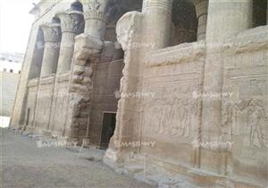 سقوط جزء من السور الغربي لمعبد إسنا جنوب الأقصر.. والآثار: حررنا "محضر"