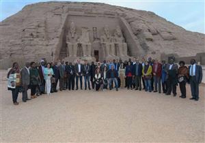 وزيرا السياحة والآثار يصطحبان 22 سفيرًا أفريقيا في جولة بمعبد أبوسمبل 