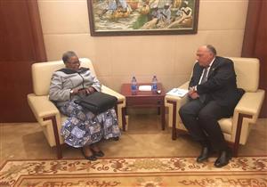 شكري يبحث مع نظيرته في ناميبيا العلاقات الثنائية والقضايا الأفريقية