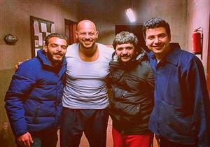 مصطفى خاطر ومحمد أنور وأحمد التهامي في كواليس "طلقة حظ"