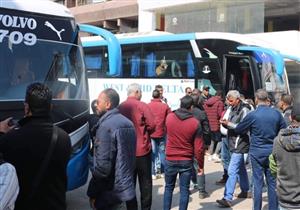حافلات الزمالك تتحرك إلى برج العرب قبل مباراة جور ماهيا