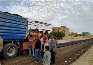 صور| 5.5 مليون جنيه لرصف وتأهيل الطرق الداخلية في مدينة رأس سدر