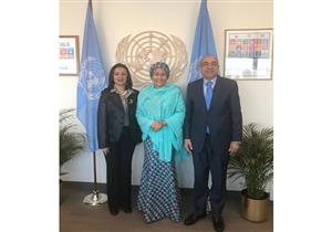 رئيس المجلس القومي للمرأة تلتقي نائب سكرتير أمين عام الأمم المتحدة