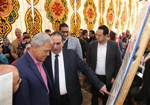 بالصور.. محافظ المنوفية يضع حجر أساس توسعات محطة معالجة ببركة السبع