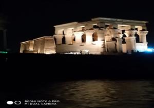  تنشيطا للسياحة بأسوان.. "الصوت والضوء" تعيد إضاءة جزيرة معبد فيلة