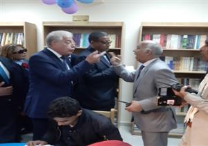  بالصور.. محافظ جنوب سيناء يفتتح المكتبة النموذجية بطابا الجديدة