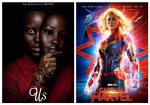 صراع شباك التذاكر.. بين "Captain Marvel" وفيلم الرعب والإثارة "Us"