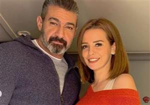 بالصور| إيمان العاصي وياسر جلال ومحمد عز في كواليس "لمس أكتاف"