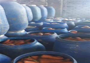 ضبط مالك مصنع بحوزته 400 طن مخللات غير صالحة للاستهلاك