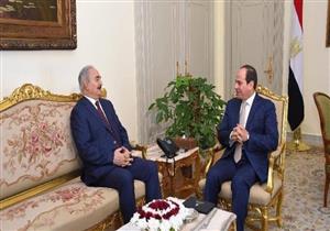  السيسي لحفتر: ندعم مكافحة الإرهاب في كافة الأراضي الليبية