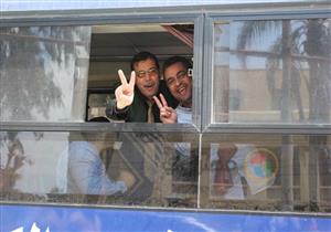 بالصور.. مسيرة لعمال "غزل شبين" بالمنوفية لدعوة الأهالي للمشاركة في الاستفتاء 