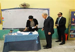 وزير العدل يدلي بصوته في الاستفتاء على تعديل الدستور