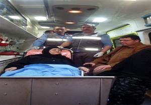 "إسعاف الشرقية" ينقل مُسنة عمرها 100 عام من منزلها إلى لجنة الاستفتاء  