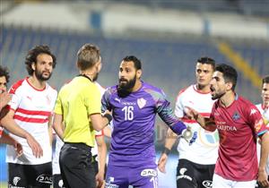 بالصور.. هدف جبر واعتراضات في ملخص الشوط الأول لبيراميدز والزمالك