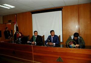 صور| "مذبحة كفر الشيخ" في محاكمة تصويرية لطلاب "حقوق الإسكندرية"