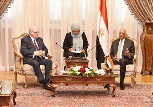 تفاصيل لقاء عبدالعال برئيس مجلس الشيوخ الكندي