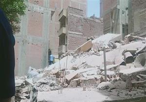 صور.. انهيار منزل مكون من 5 طوابق في الغربية