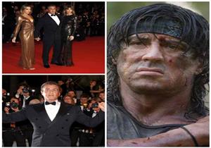 بالصور| سيلفستر ستالون مع زوجته وابنته في حفل تكريمه بمهرجان كان