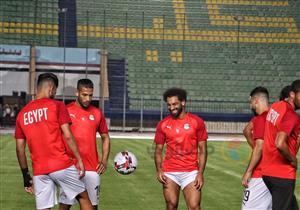 بالصور.. المنتخب يخوض مرانه بالكلية الحربية استعدادا لزيمبابوي