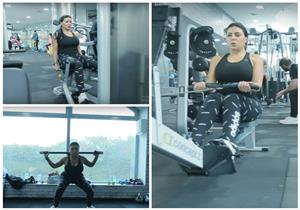 بالفيديو| رانيا يوسف تستعرض رشاقتها في الجيم