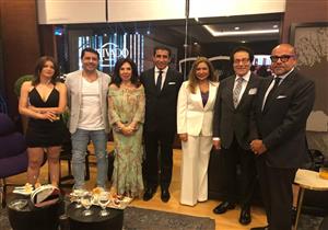 ليلى علوي مع أنس الفقي وفاروق حسني في حفل "أندريا بوتشيلي"- صور