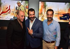 بالصور- نجوم "الممر" في العرض الخاص قبل طرحه بالسينمات
