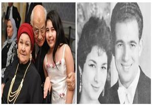 صورة نادرة من عقد قران رشوان توفيق وزوجته الراحلة