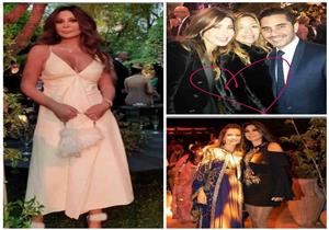 "قُبلة" إليسا ورقص نانسي وفستان هيفاء.. لقطات حفل زفاف نجل إيلي صعب