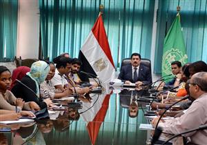 محافظ القليوبية يستقبل وفد المركز المصري الدولي للزراعة 