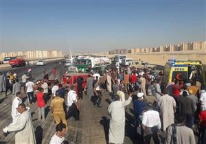 "العربية اتفرمت".. اللقطات الأولى لحادث مروع بوصلة دهشور