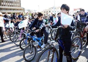 ماراثون لطلاب الإعدادية بالدراجات الهوائية في الغردقة