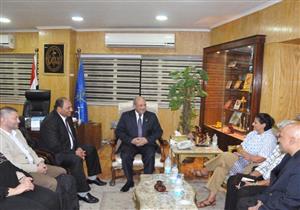 بالصور.. سكرتير عام أسوان يبحث مع مسئولي "إيفاد" سبل التنمية الزراعية