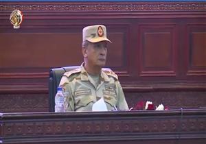 المتحدث العسكري ينشر فيديو لقاء وزير الدفاع بمقاتلي الصاعقة والمظلات