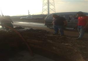 عطل مفاجئ بخط مياه مغذي لقرى طوخ في القليوبية