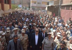 جنازة شعبية لشهيد الواجب الوطني بالغربية