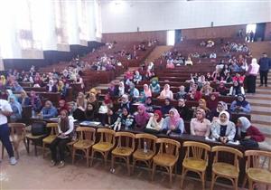 افتتاح أعمال تطوير المدرج الكبير بحقوق الإسكندرية (صور)