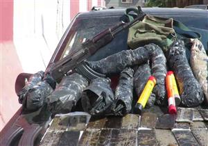 ضبط 8 أسلحة نارية و16 كيلو بانجو في حيازة 9 متهمين بأسوان 